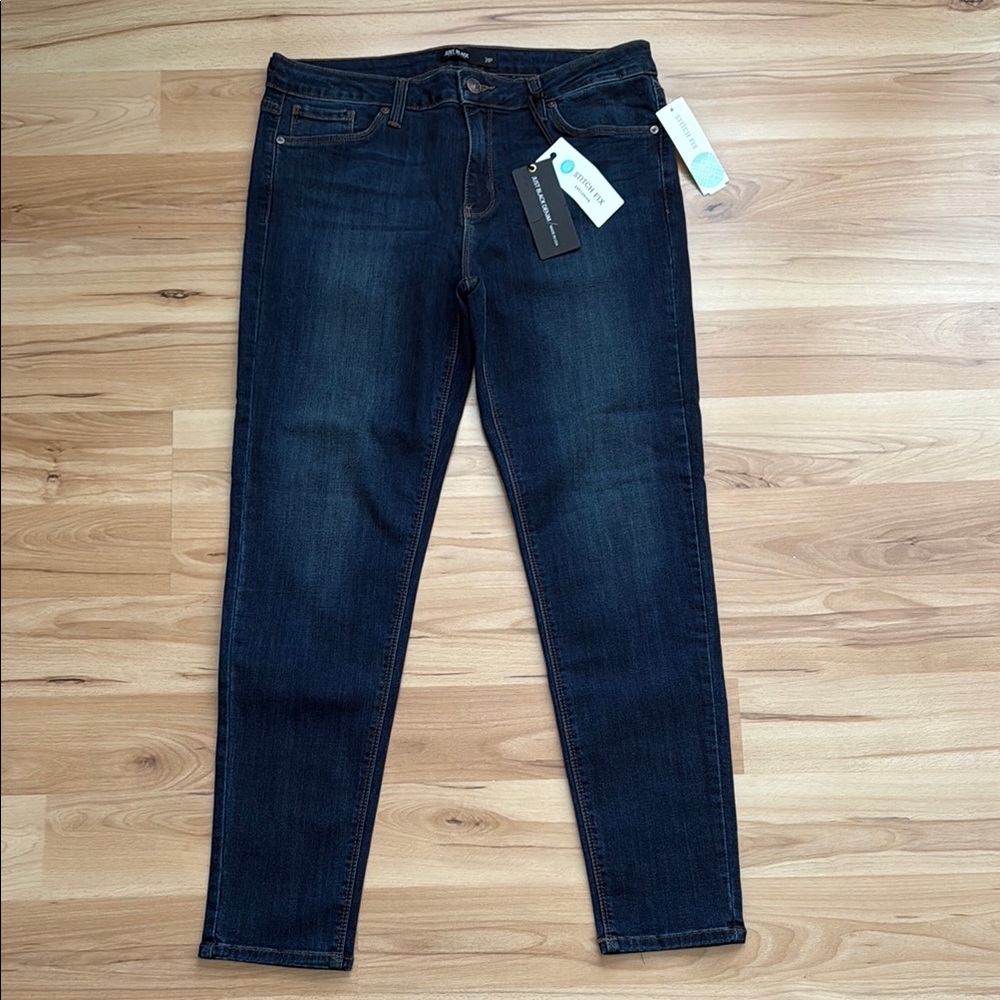 Just Black Blue Skinny Jeans Modern Fit